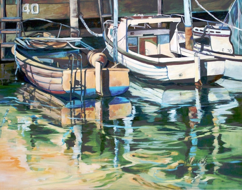 Sleepy Harbor 3 by artist Rae Andrews